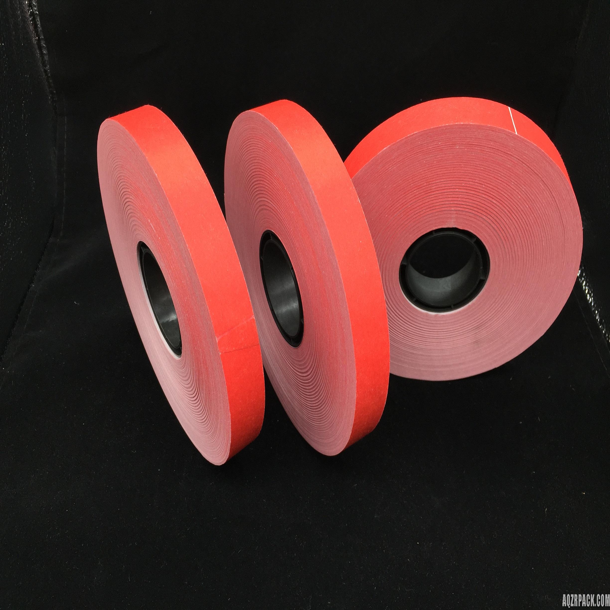 Red color banding paper roll 20mm width