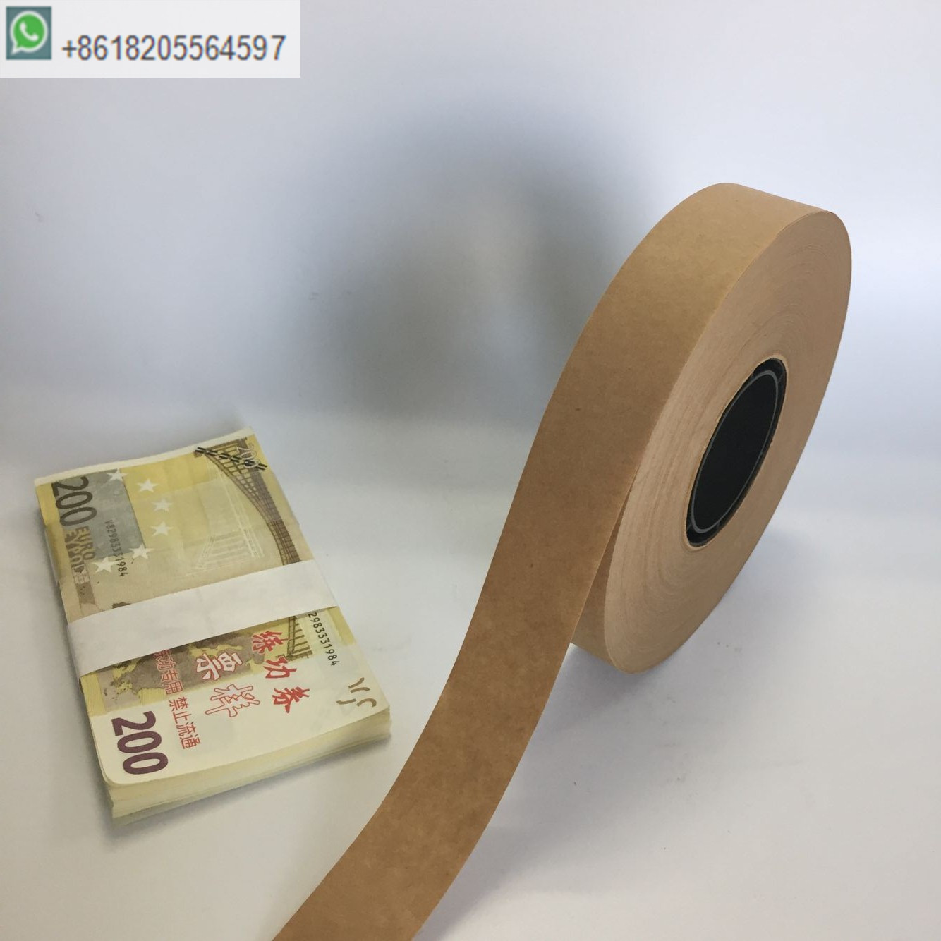 Brown kraft paper banknotes banding tape