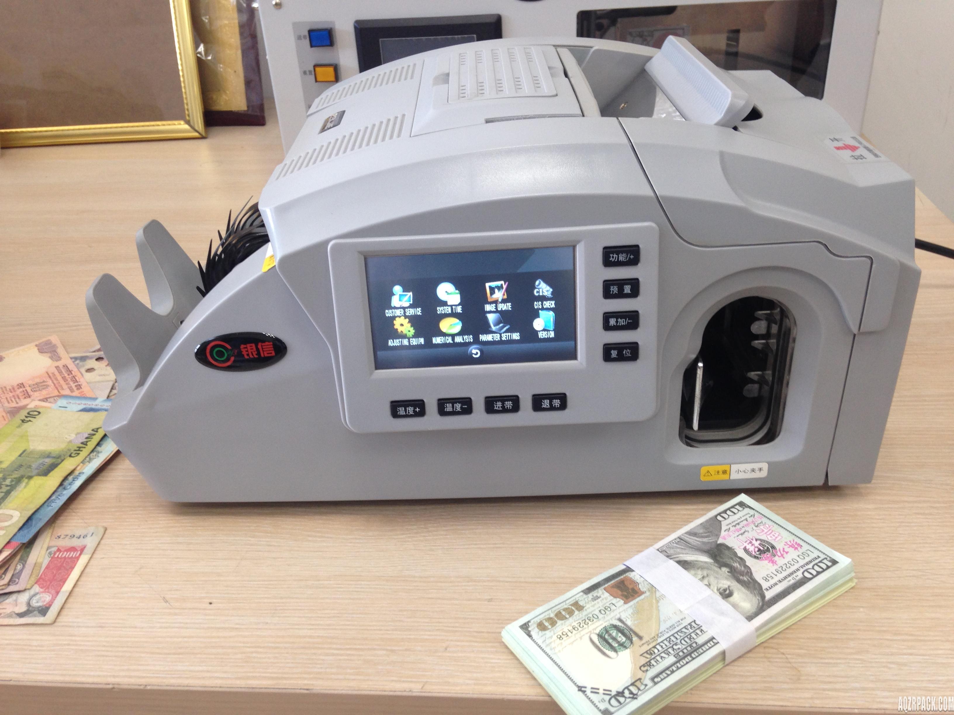 Muti-function Check & count & bind money machine