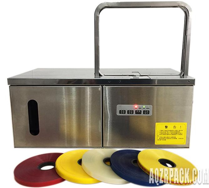 12mm width automatic strapping vegetable desktop machine