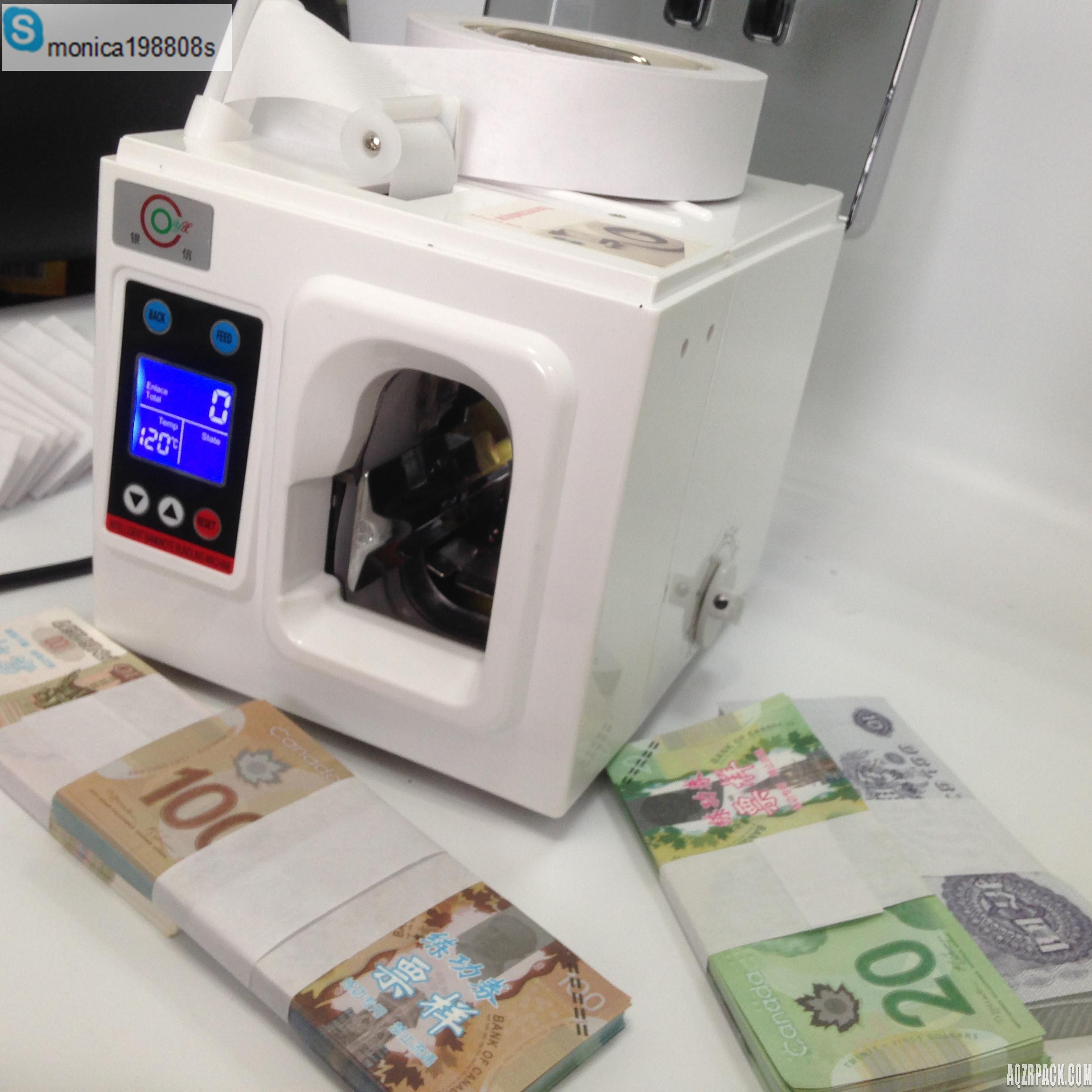 Banknotes/money/cash binding machine