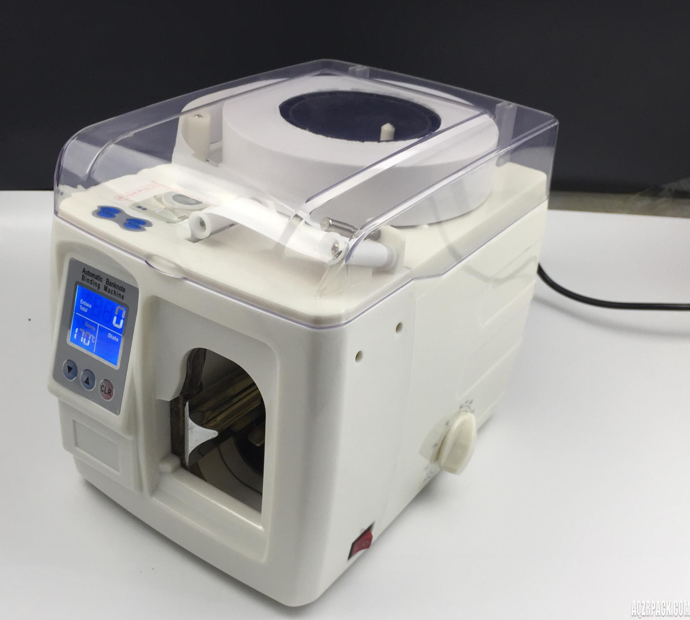 Currency binding machine for easy bank use