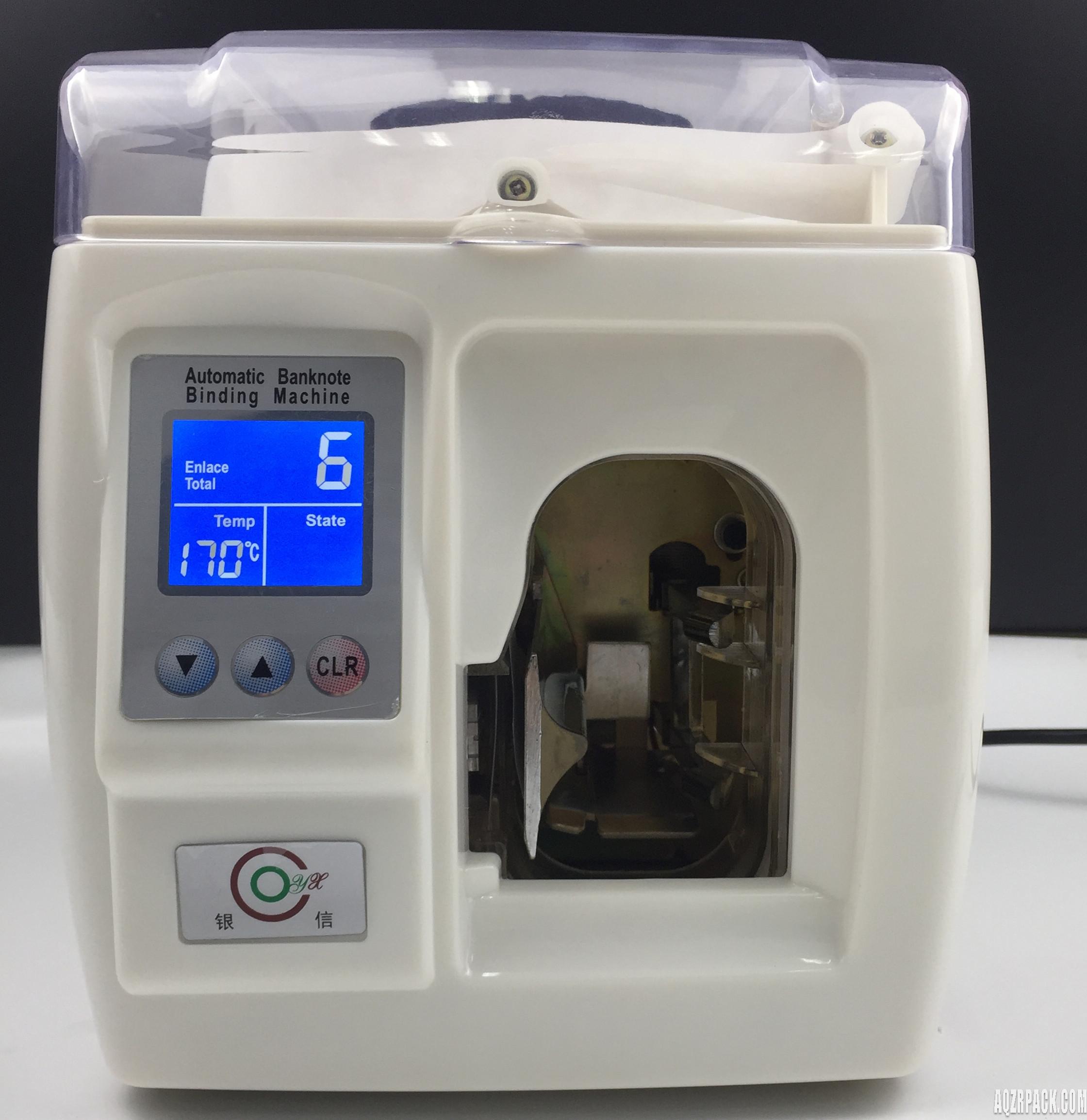 Currency binding machine for easy bank use