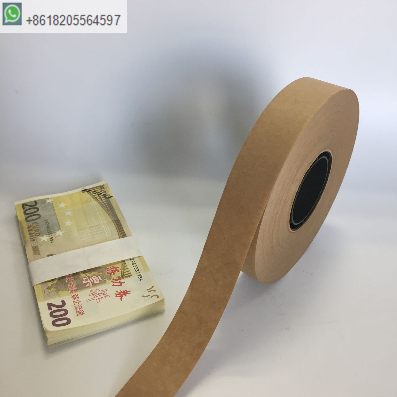 Brown kraft paper banknotes banding tape 
