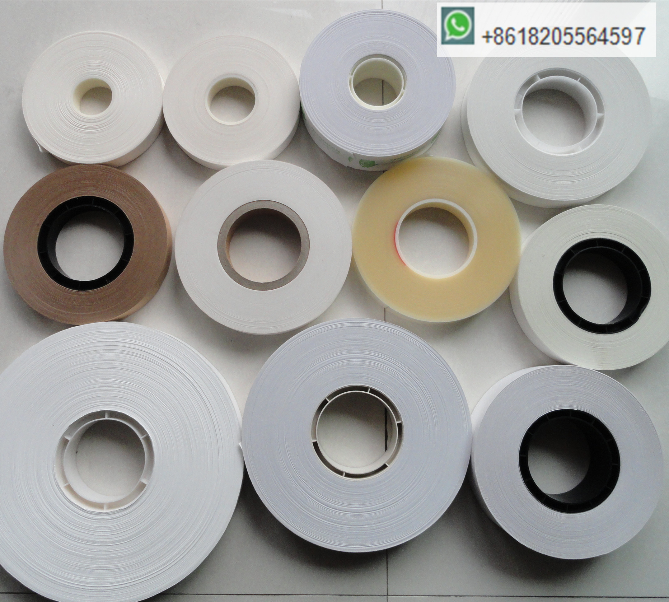 30mm width high temp heat sealing paper strap tape roll for money