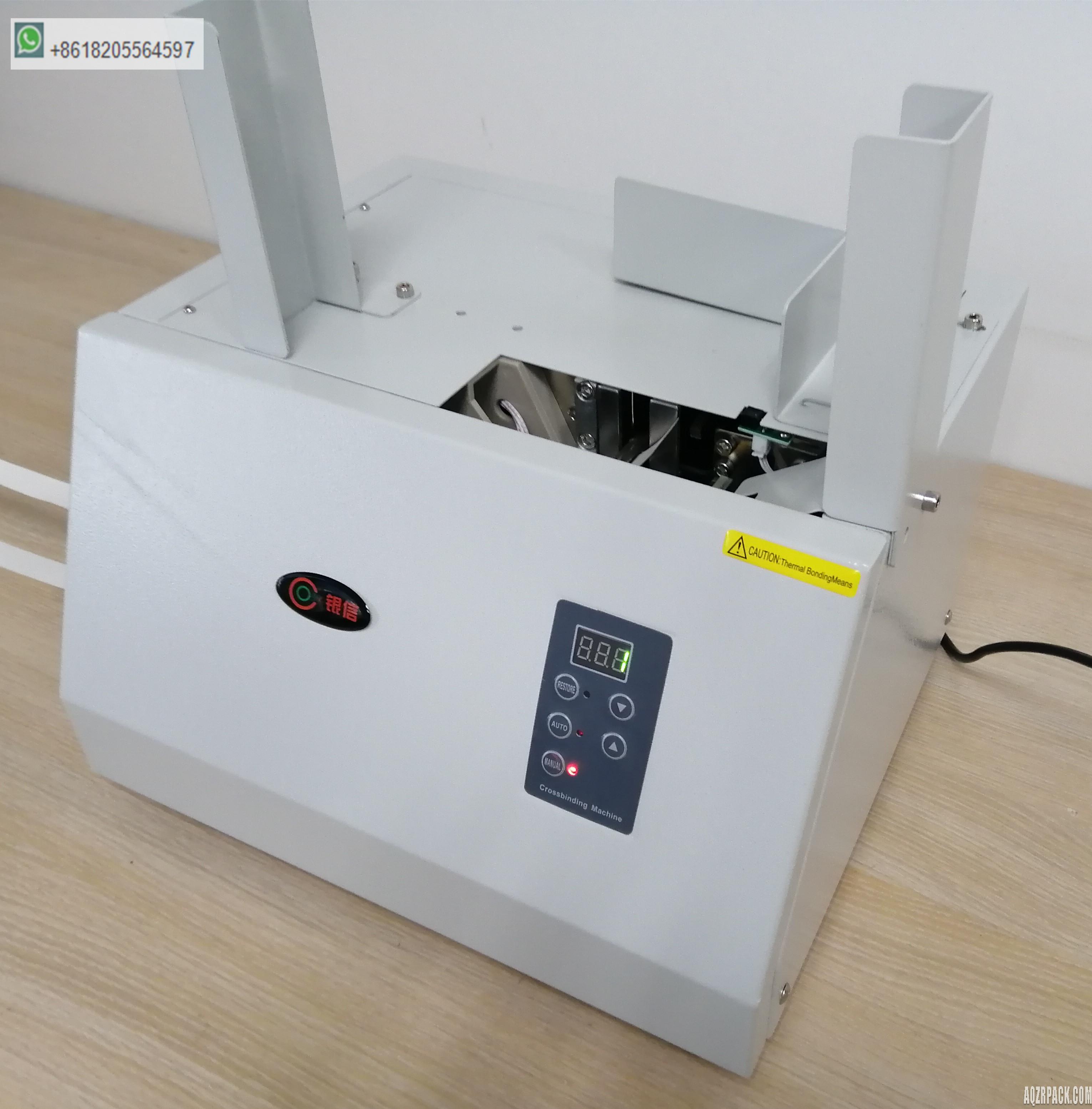 Tabletop banding machine suit 20/30/40mm wide band paper or OPP tape