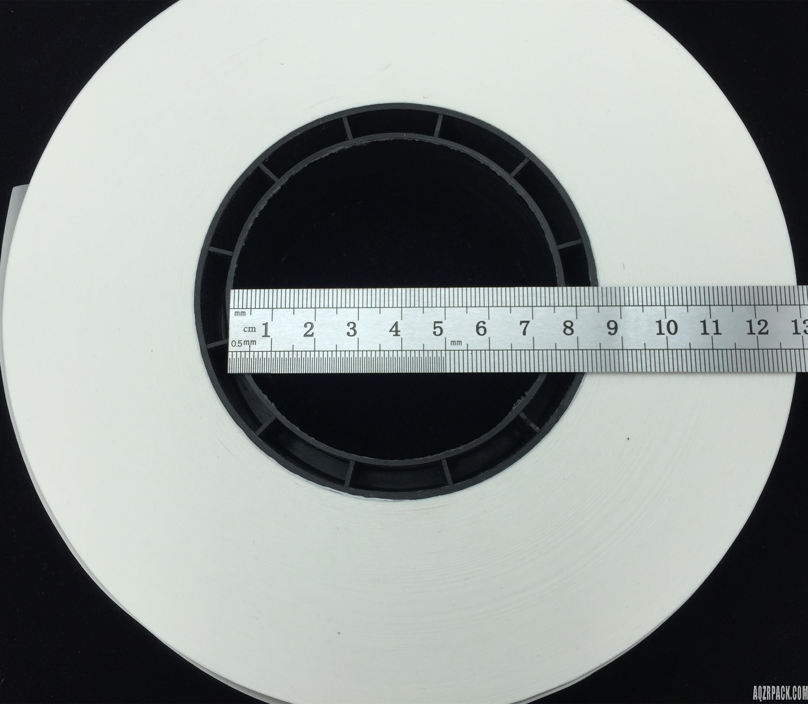 40mm width 76mm diameter plain banding paper tape machine roll